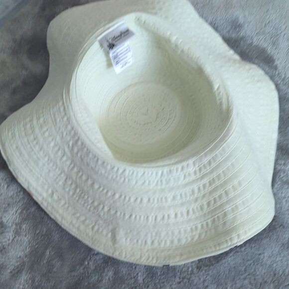Disney Parks Authentic Original Adult OS Floppy Sun Hat Minnie Mouse Dot White - Picture 3 of 4